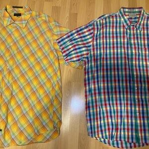 New Colorful Plaid Men's Shirts